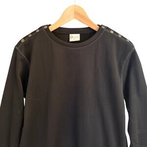 Renova Adaptive Clothing Black Snap Side Long Sleeve Top Women’s Size Small